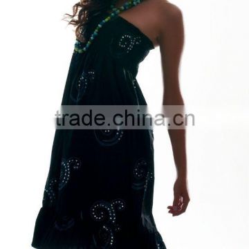 Off shoulder Sequence Embroidered Summer Dress