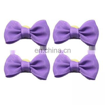 Wholesale solid color pet bow collar tie accessories small dog collars and bow ties