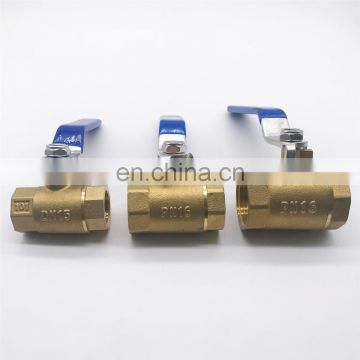 Female Thread 1 inch Brass Mini Ball Valve For Gas Water With Handle