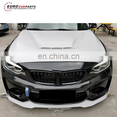 mseries f87 car front lip and diffuser 2015-2017y dry carbon fiber material front spoiler and f87 cs style front splitter