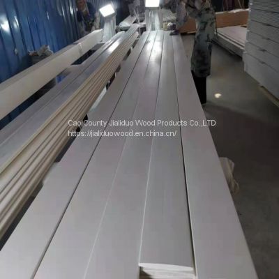 Manufacture Directly poplar wood Shutter Composites Components/ paulownia real wood shutter components