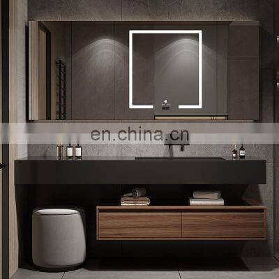 High-end town house wall mount vanity with basin