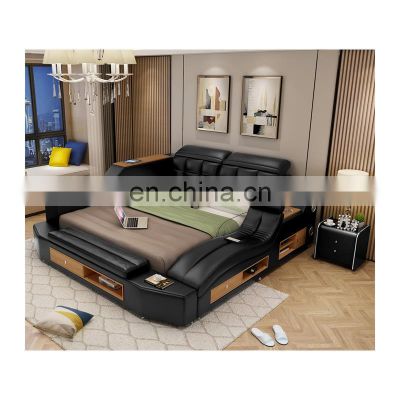 OEM/ODM European Luxury Modern Bedroom Furniture Soft Bed
