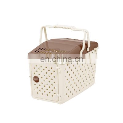 Hot selling custom durable popular cute plastic nontoxic fashion cat carrier airline approved