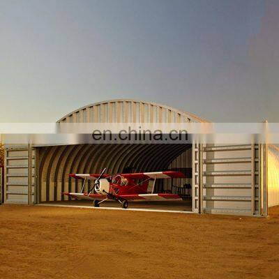 Big dome tarpaulin cover prefabricated steel hangar prices