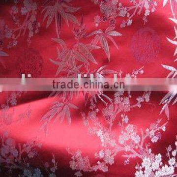 satin brocade polyester fabric for garment,bag