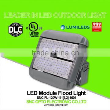 Shenzhen SNC manufacturer factory price new high lumen UL DLC listed outdoor led flood light 120W
