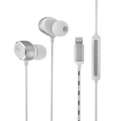 OEM wired stereo headphone with microphone for apple iphone 8 earphones with lightening connector