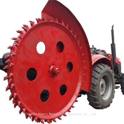 Factory Custom Production Disc Trencher Tractor Hanging Rear Mounted Trencher Cement Road Ditching Machine Asphalt Road Digger