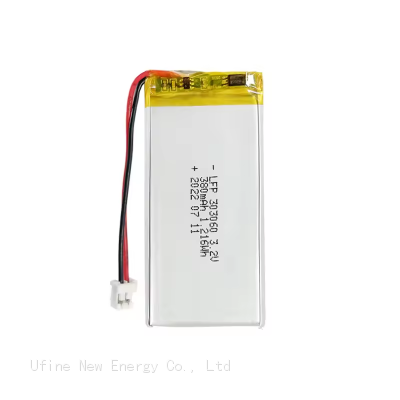 LiFePO4 Battery Pack UFX 303060 380mAh 3.2V LiFePo4 Battery