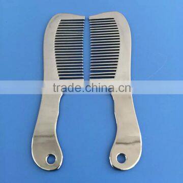 New Arrived Wholesale Fashion Steel Comb handle