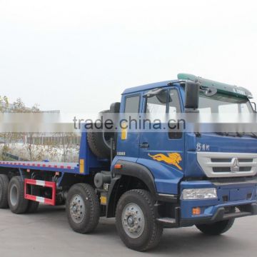 2015 sinotruk howo Flat Bed Dump truck 8*4 made in china with free part