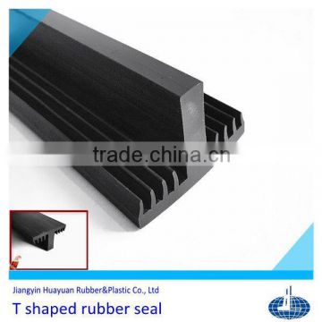 high quality flexible ISO9001:2008,ROHS,SGS(silicone FDA approval) epdm t shaped rubber seal
