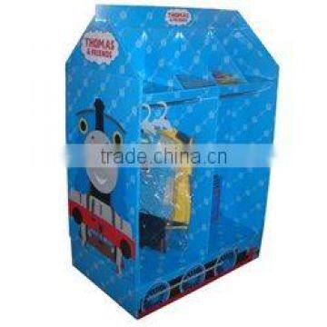 Supermarket clothes display/garment cardboard displays/ display for garment