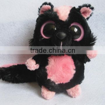 2014Hot Sale Plush Animal Big Eyes Skunk soft toys