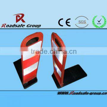 Roadsafe red and black color warning sign board