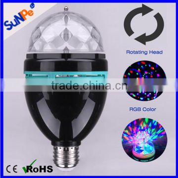 Led Magic Rotating B22 E26 E27 3W RGB Disco Ball Bulb Light