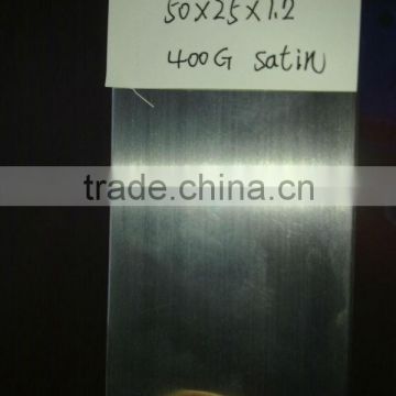 SUS304 50*25*1.2 mm 400 grit satin stainless steel square tube