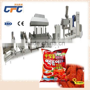 twin screw extruded wheat flour snacks processing line