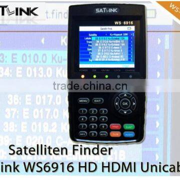 Original New Satlink WS-6916 HD DVB-S/S2 FTA Satellite Finder with MPEG-2/MPEG-4