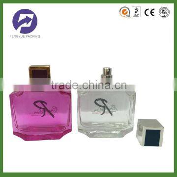 105ml Special Design Clear and Red Perfume Glass Bottle