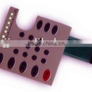 customised design push button switch with 8 LED lamp