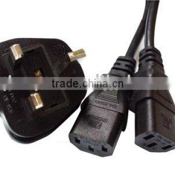 UK BSI Certificate 13A 250V BS approval Power cord