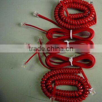 telephone coiled cable