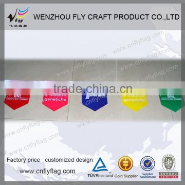 Plastic polyester sublimation or digital print flag banner fabric bunting flag