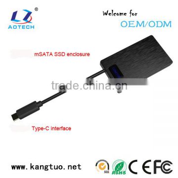 Portable USB3.0/USB3.1 msata to sata" converter