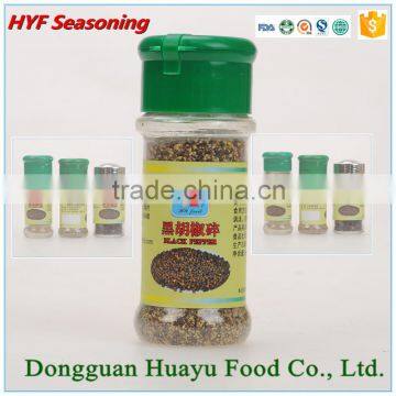 2015 Fresh Granulated Black Pepper Spices shaker