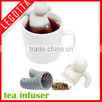 2015 popular cute fashionable silicone mesh tea infuser