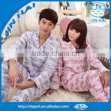 printed cotton couple sleepwear sets
