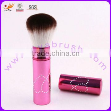 OEM Synthetic Hair Decorated Individual Retractable Makeup Brush