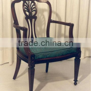 Spanish Style Hand Carved Wooden Chair