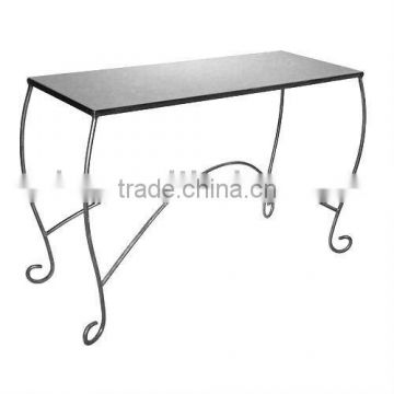 Display Table - with Gray Suede Top
