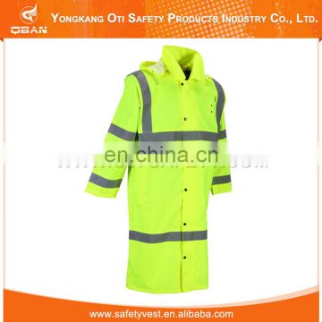 Widely Use Cheap High Visibility Reflective Safety Raincoat Korea