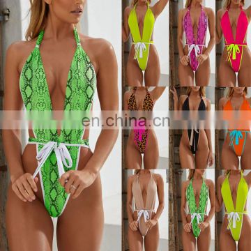 2019 bikini explosions ladies one-piece bandage swimwear pull bikini swim wear one piece swimsuit sexy swimvsuit