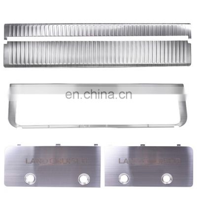 stainless rear door trim panel Outer Rear Trunk Boot Guard plate  for land cruiser 200 GRJ200 UZJ200  accessory