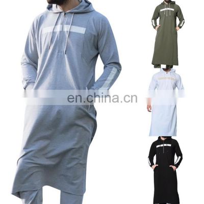 2021 New Men Yihao wholesale gym Muslim Arabian strap full length hoodies tradition Islamic cheap pullover hoodies