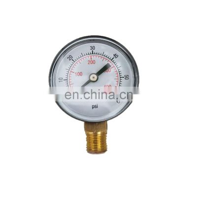Precision ordinary pressure gauge stainless steel shock proof oil filled pressure gauge directly supplied by the manufacturer