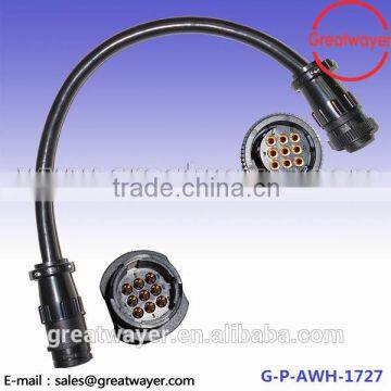 UL 2464 16AWG Tyco 206043-1 9 pin Male Switched Socket Cable assembiles