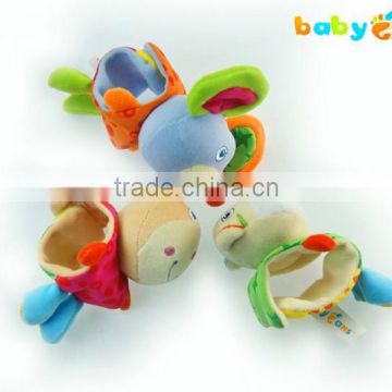 lovely baby rattle baby infant teether baby plush rattle toy
