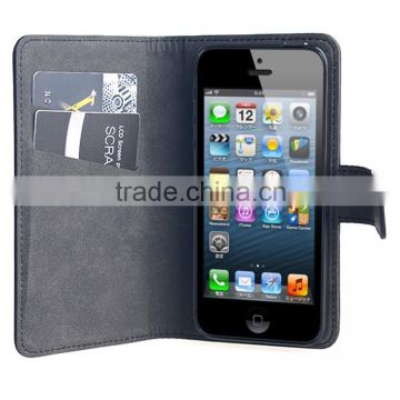 High quality folio flip slidable pvc leather universal phone cover for different inches