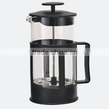 1000ml plastic stainless steel french press, glass coffee plunger, teacoffee maker