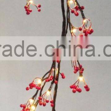 red berry christmas led lights