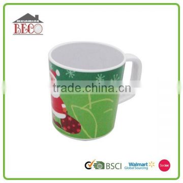 High quality popular decorative melamine christmas coffee cup