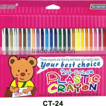 plastic crayon(round plastic crayon, color crayon)
