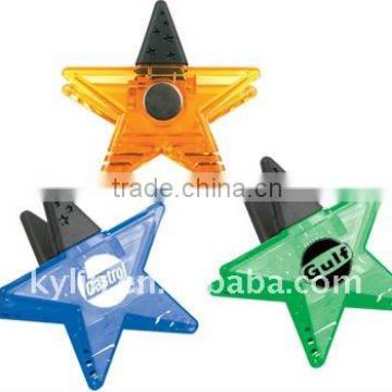 plastic star shape magnet Clip