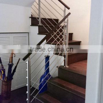 stair 304 stainless steel rod bar railing or rod rails rod bar balustrades